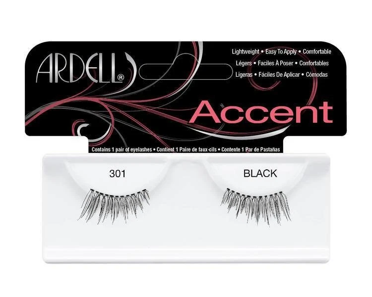 4 Pairs Genuine ARDELL 301 Accent Half False Eyelashes Fake Eye Lashes Lash - Image 1 of 1