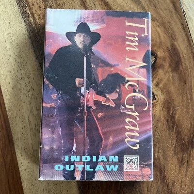 Tim McGraw Indian Outlaw Rare Cassette Single Radio Mix & Dance Mix - Image 1 of 4