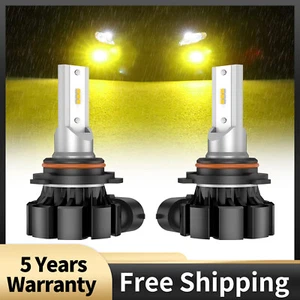 SEALIGHT 9006 LED Fog Light Bulbs 3000K Yellow 4000 Lumens 9006 HB4 DRL Bulbs - Picture 1 of 7