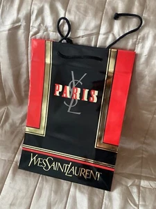 Yves Saint Laurent Paris Parfum Geschenktasche Dufttasche Vintage 23 cm x 32 cm - Bild 1 von 11