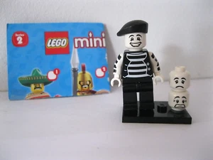 Lego Minifiguren 8684 Serie 2 Nr. 9 Pantomime Pantomime Figure 8684-9 + BPZ - Bild 1 von 4