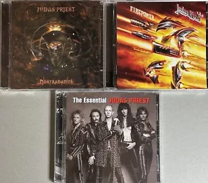 JUDAS PRIEST Lot of 3 CDs: Firepower, Nostradamus & The Essential JP! EXC! - Picture 1 of 2