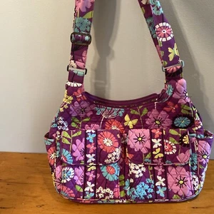 Vera Bradley Flutterby Bandolera Grande Flutterby Cartera Bolsillos y Correas Ajustables - Imagen 1 de 14