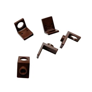 5 NEW LEGO Minifigure Neck Bracket ,Back Stud - Thick Back Wall Reddish Brown - Picture 1 of 1