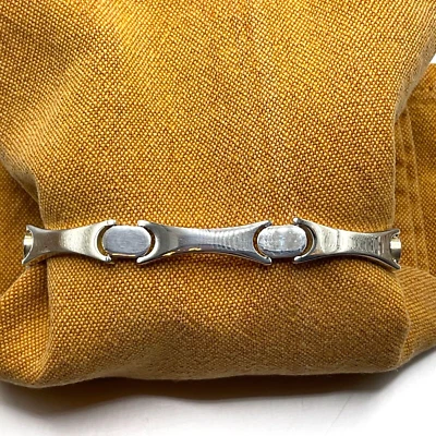 Brazalete pulsera abrazos y besos de plata de ley 925. 7,5” y 25 gramos. Foto 1 de 4