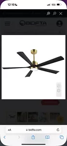 ELEHINSER 60" Modern Ceiling Fan with Light and Remote Control - Picture 1 of 10