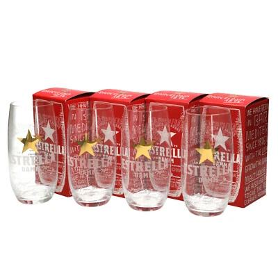 4 x Estrella New Design, White Writing With Gold Star. Bar Party. Collectables  - Image 1 of 4