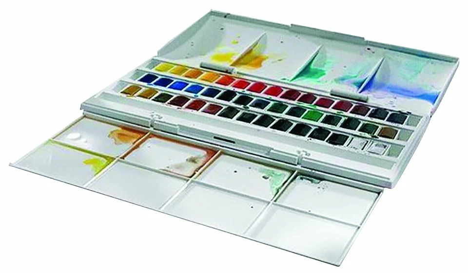 Winsor & Newton Cotman 45 Half Pans Studio Watercolour Set