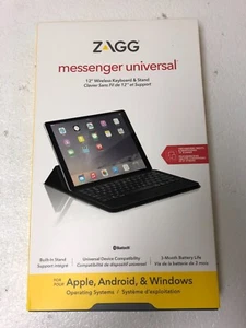 ZAGG Messenger Universal 12" Wireless Keyboard& Stand for Appe, Android & Window - Picture 1 of 4