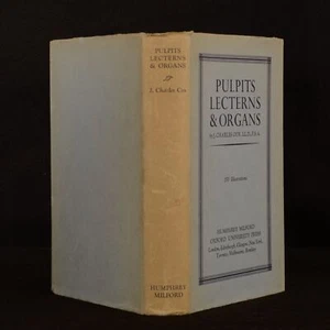 1915 Pulpits, Lecterns, and Organs in English Churches Cox 1st Ed Dustwrapper - Picture 1 of 6