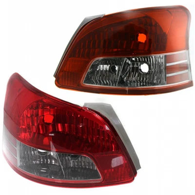 Par lateral para motorista e passageiro Toyota Yaris 2007-2011 lanterna traseira - Imagem 1 de 4