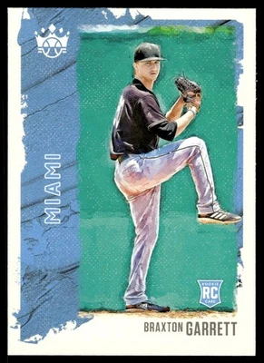 2021 Panini Diamond Kings Braxton Garrett Rookie Miami Marlins #48 - Image 1 of 2