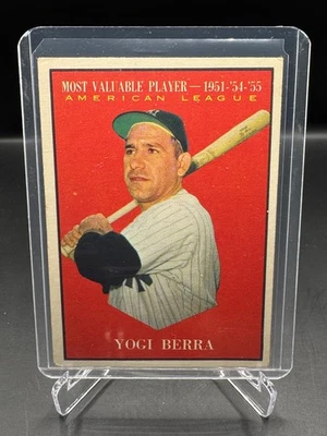 1961 ¡Topps!  YOGI BERRA!  MVP!  ¡NUEVA YORK YANKEES!  #472 ¡Como nuevo! Foto 1 de 2
