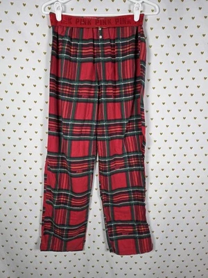 Victorias Secret Logo Butt PLAID Sleep Pants Sleepwear Pajama XS - Image 1 of 4