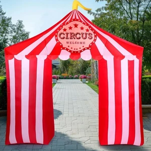 Tienda inflable de circo de Halloween de 10 pies arco inflable circo luz LED incorporada... - Imagen 1 de 3