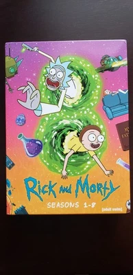 Rick and Morty The Complete Series Seasons 1-8 (DVD, 16-Disc, Box-Set) Used Open - Image 1 of 4