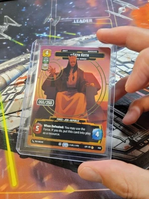 Star Wars Unlimited Serialized Prestige Eeth Koth #055/250; Legends of the Force - Image 1 of 3