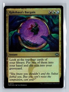 Rakshasa's Bargain - TDM #214 Uncommon - NM / Mint Tarkir Single - Picture 1 of 2