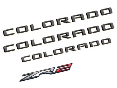 Chevrolet Colorado 2023-2025 emblemas en negro GM OEM NUEVO 85019722 Foto 1 de 2