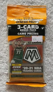 Balón de violonchelo de baloncesto Panini 2020-21 mosaico sellado de fábrica WISEMAN WILLIAMS - Imagen 1 de 2