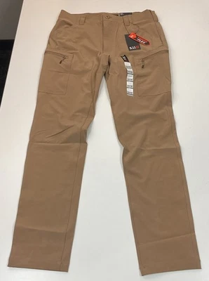 74556 5.11 Pantalones tácticos para hombre ajustados elásticos Trail Cargo 33x34 Coyote Foto 1 de 4