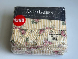 NEW! RALPH LAUREN Sophie PREMIUM KING Sheet Set FLAT FITTED Brooke Collection - Picture 1 of 8