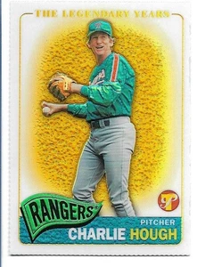 Charlie Hough 2005 Topps Pristine Legends Gold Die-Cut Refractor #20  #10/65 - Picture 1 of 2