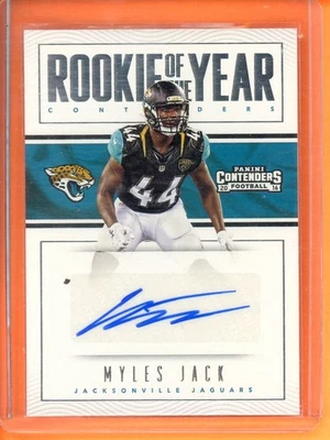 Myles Jack Rookie of the Year Contenders Autographs 2016 Panini Contenders #30 - Image 1 of 2