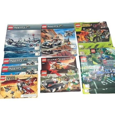 Manuales Lego de colección: agentes, misión a Marte, mineros de poder, conquista alienígena + más Foto 1 de 4