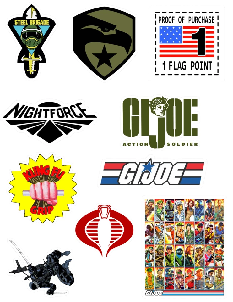 GI Joe Stickers - Image 1 of 1