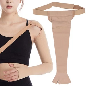 Lymphedema Compression Arm Sleeve Polyurethane Post Mastectomy Support Sleev MNJ - Picture 1 of 24