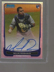 2012 Bowman Chrome Rookie REFRACTOR ON CARD Autograph Wilin Rosario ROCKIES - Picture 1 of 2