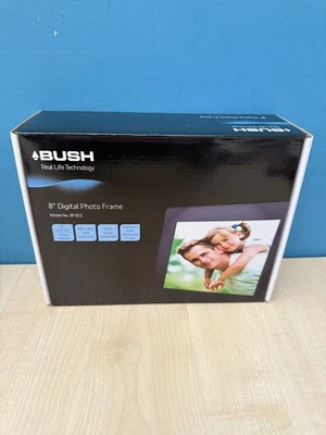 Bush 8” Colour Digital Photo Frame Model BF801 High Resolution opened not used.  - Image 1 of 4