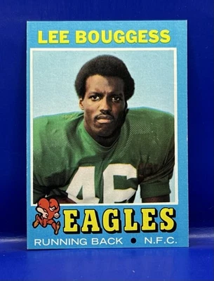 1971 TOPPS FOOTBALL ROOKIE RC LEE BOUGGESS PHILADELPHIA EAGLES #194 - Image 1 of 2