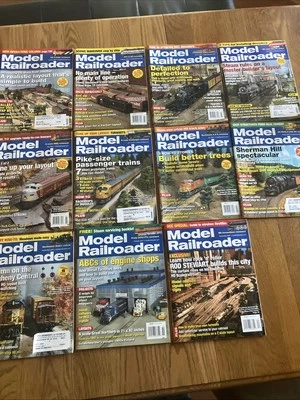 Model Railroader Magazine 2007 Lot of 11 Train Hobbyist Miniature - Image 1 of 4
