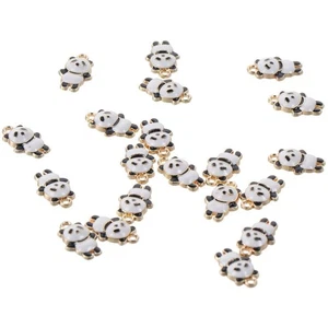 20 Pcs Panda Shape 3D Animal Charms Alloy DIY Charms  Necklaces - Picture 1 of 11