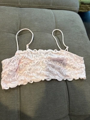 Bandeau de encaje Free People en rosa claro talla XL Foto 1 de 3