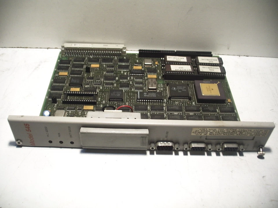 SIEMENS TEXAS INSTRUMENTS 545-1101 CPU MODULE 28K WORD MEMORY PID 2COMM PORTS - Image 1 of 1