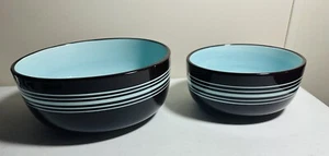Laurie Gates CASUAL BLUES Nesting Mixing Bowls-Set Of Two - Picture 1 of 7