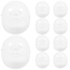  10 Pcs Paper Male Face Mask DIY Child Men and Women Full Pulp