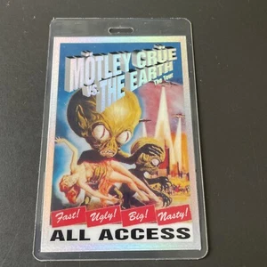MOTLEY CRUE Vs. Earth 1997 Tour Laminated Backstage Pass - Picture 1 of 2
