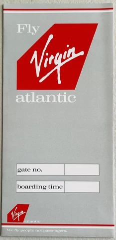 Virgin Atlantic Airlines Ticket Jacket Cover