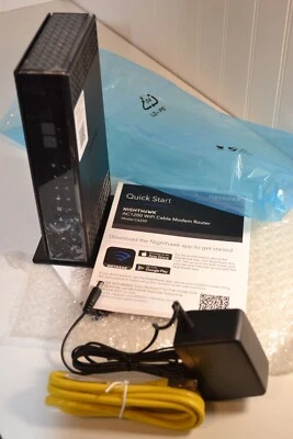 NETGEAR NIGHTHAWK AC1200 WiFi Cable Modem Router Model C6230 - Image 1 of 4