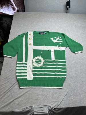VTG Regatta Collection By Joyce Green Nautical Sweater Size L - Image 1 of 4
