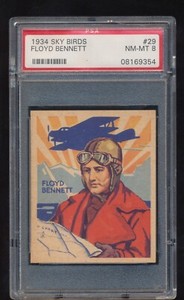 PSA 8  1934 National Chicle Skybirds   Floyd Bennett  # 29   Series of 48
