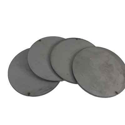 Placa de acero, redonda, círculo, disco, objetivo 3/8 (.375) grueso X 5 1/2 diámetro. Lote de 4 Foto 1 de 3