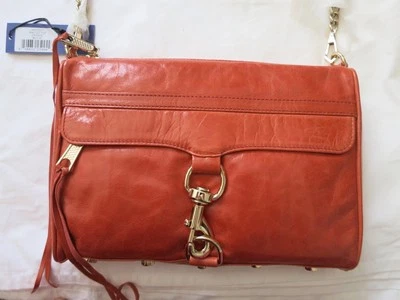 Bolso Bandolera Rebecca Minkoff Mac Completo NARANJA Dorado H007I01C NUEVO Foto 1 de 4