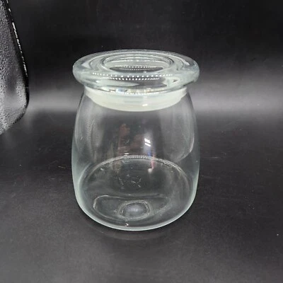 Round Clear Flat Top Glass Jar with Air Tight Lid Storage Apothecary Jar - Image 1 of 4