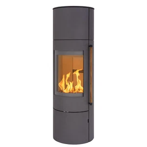 H&M Kaminofen EVO 2.1 XL Stahl Titan Schwedenofen rund groß 7kw Holzofen Kamin - Bild 1 von 7