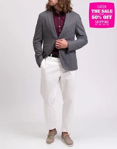 PVP €395 HACKETT Blazer Chaqueta Talla 38R 48R S Mezcla Lana Tejido Efecto Melange - Imagen 1 de 7